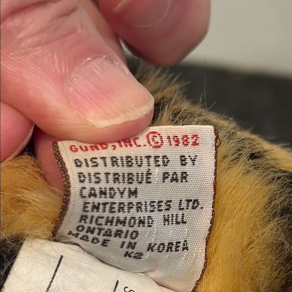 Gund Tiger Cub Plush 10" 1982 Stuffed Animal Toy - Picture 8 of 13